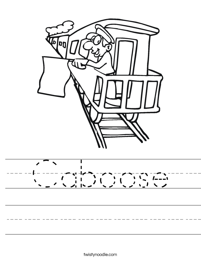 Caboose Worksheet - Tw...