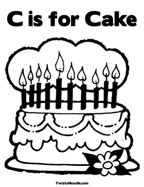 c is for cookie printable coloring pages - photo #15