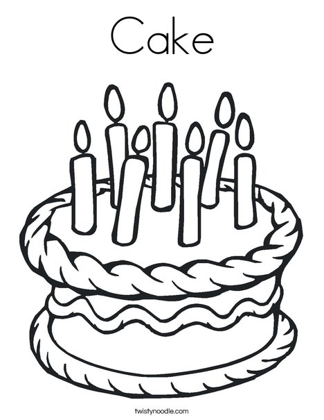 cake food coloring pages - photo #45
