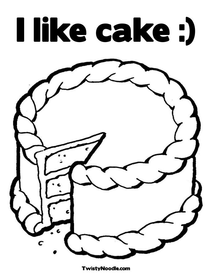 cake coloring pages - photo #46