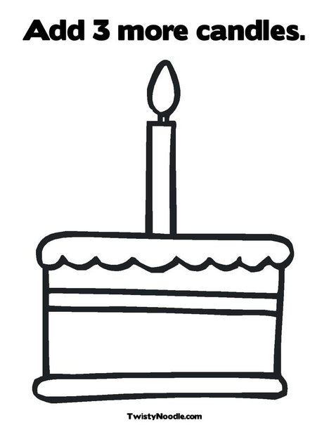 candles coloring pages