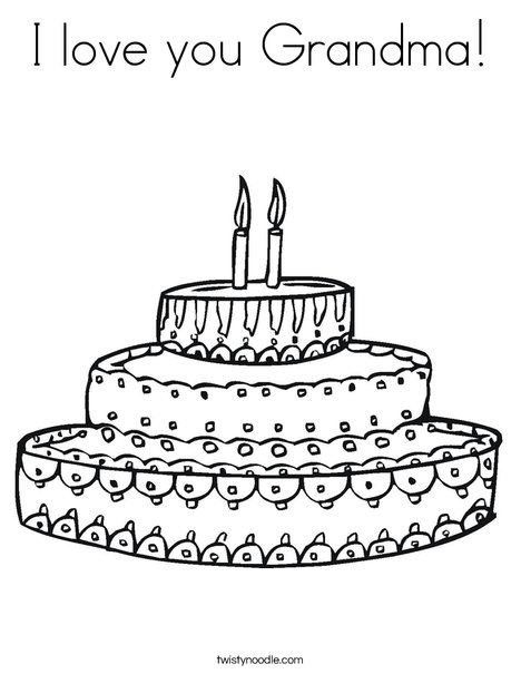 i love grandma coloring pages - photo #47