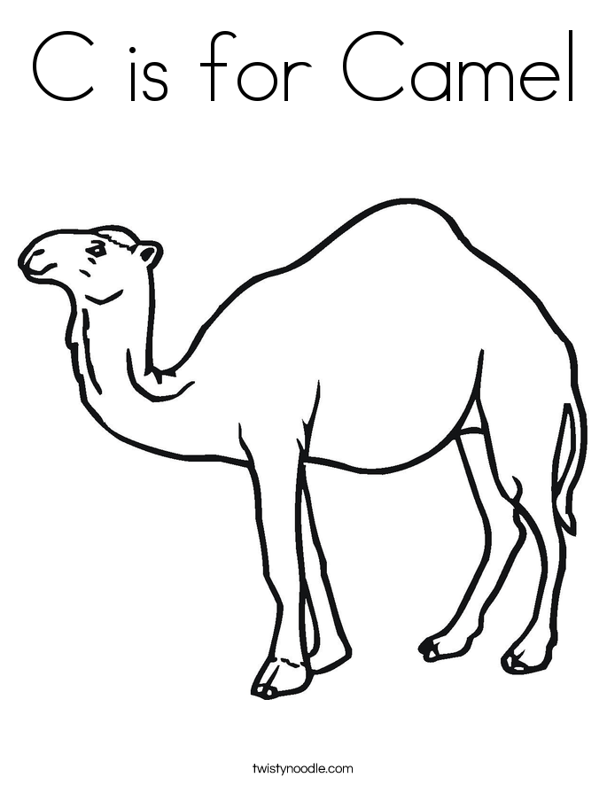 camel pages for coloring - photo #19