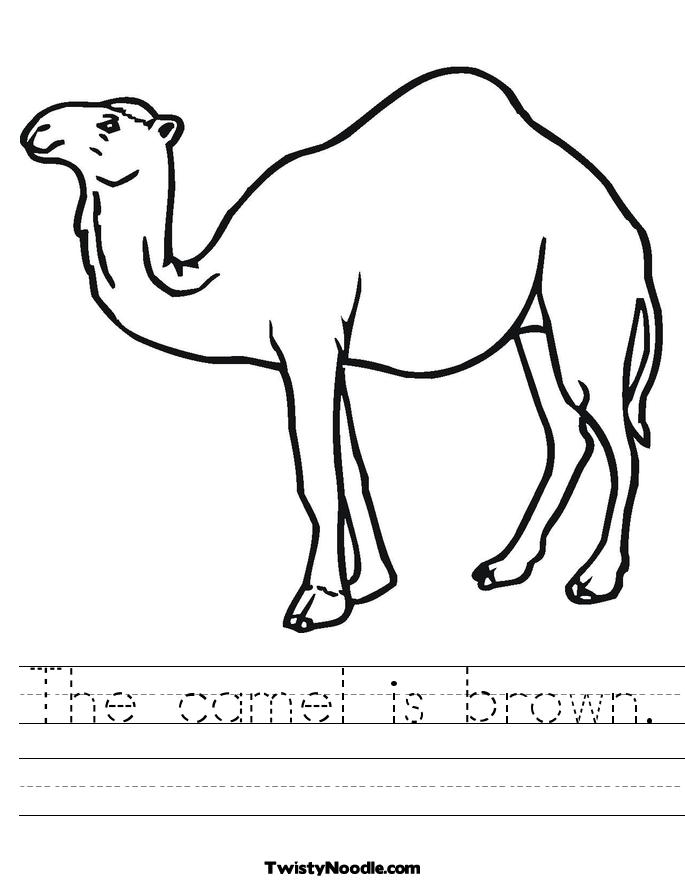camel outline picture