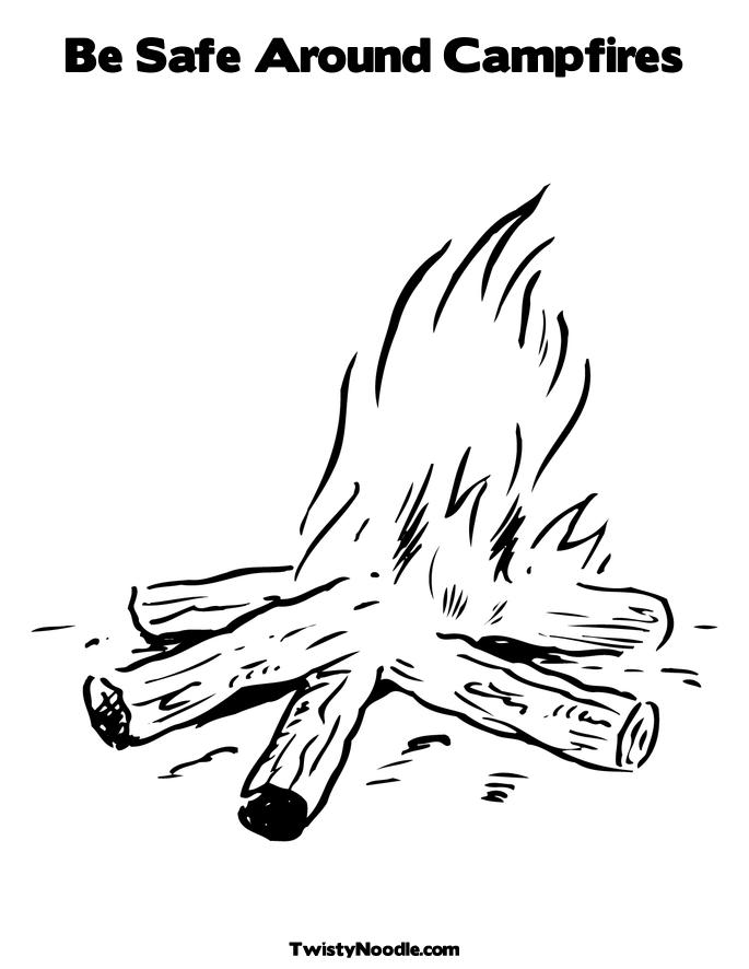 campfire coloring pages
