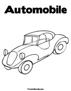 Automobile Coloring Page