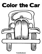 Color the Car Coloring Page