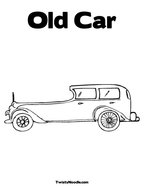 Old Car Coloring Page