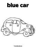 blue carColoring Page