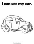 I can see my car.Coloring Page