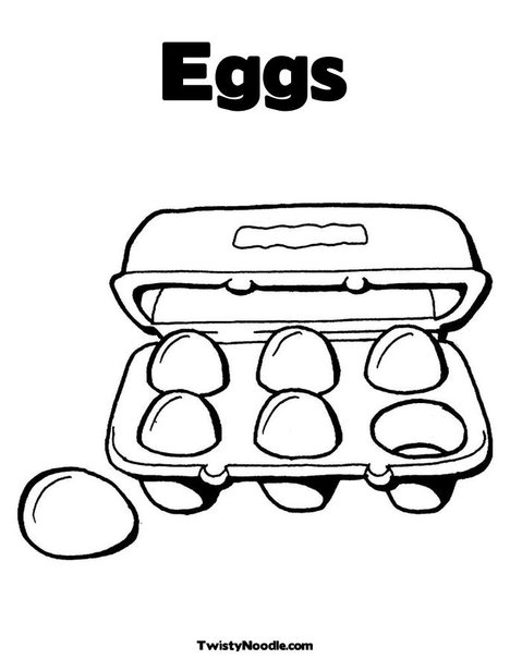 Egg Colouring Sheet
