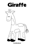 Giraffe Coloring Page