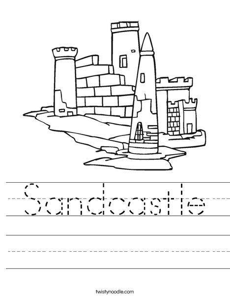 Sandcastle Worksheet - Twisty Noodle