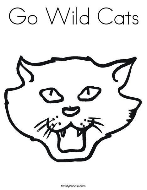 cat head coloring page