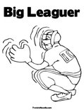 Big Leaguer Coloring Page