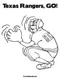 Texas Rangers, GO!Coloring Page