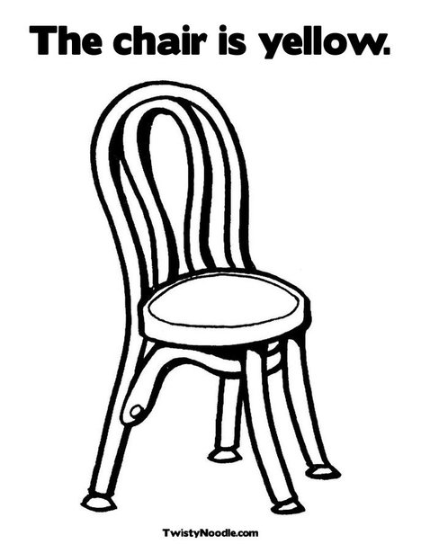 Coloring Page Chair