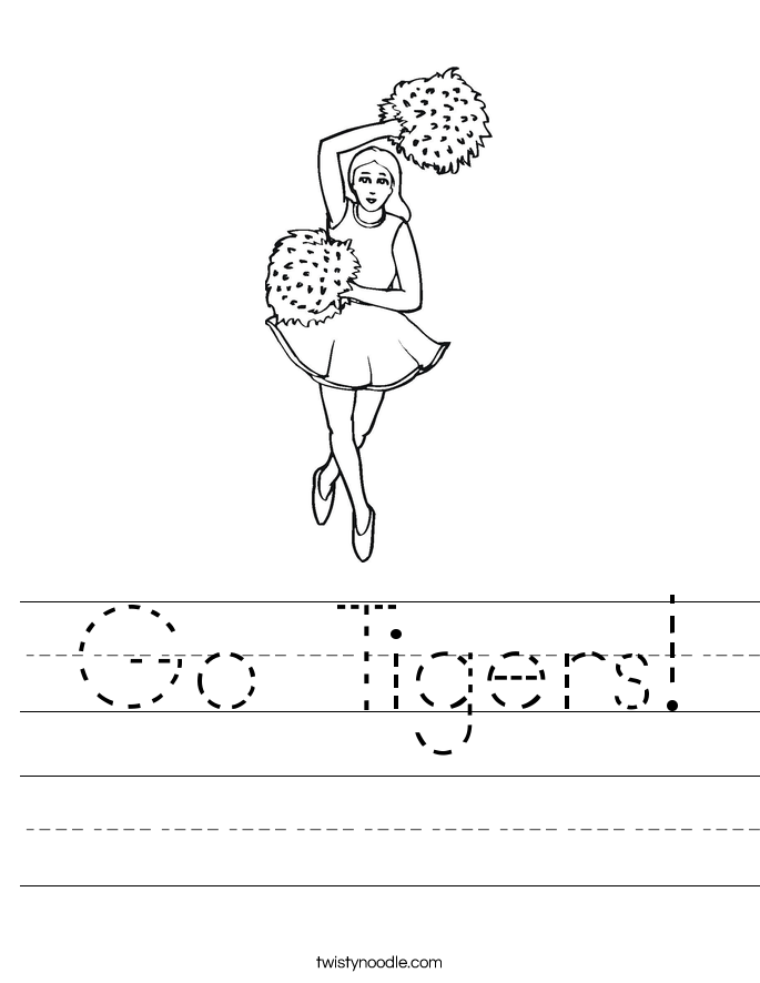 Go Tigers Worksheet - Twisty Noodle