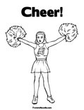 Cheer! Coloring Page