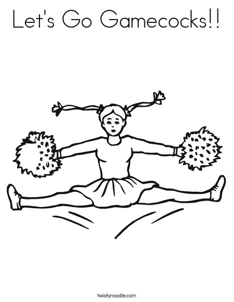 Gamecock Coloring Pages let s go gamecocks coloring page twisty noodle