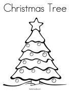 Christmas Tree Coloring Page