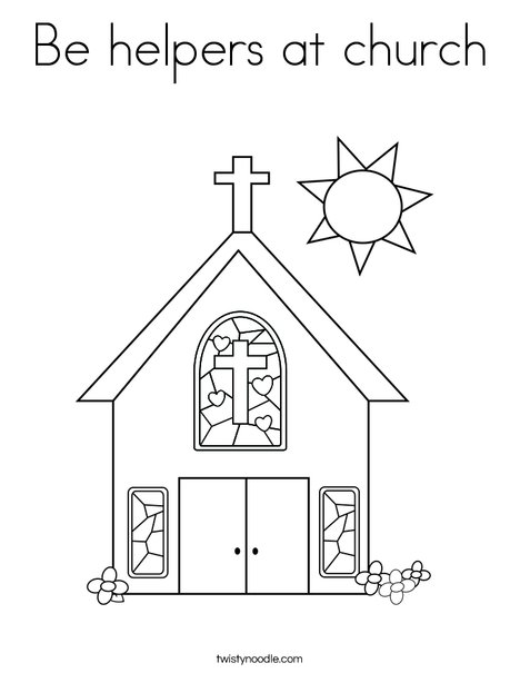 a church chose helpers coloring pages - photo #1