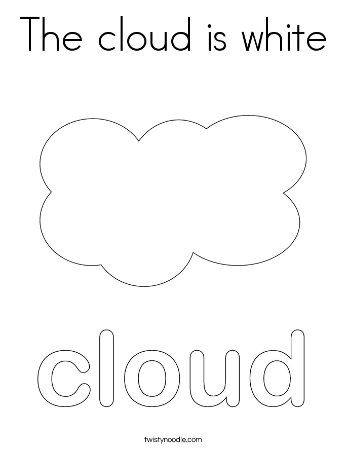 the cloud is white coloring page twisty noodle the cloud is white coloring page twisty noodle