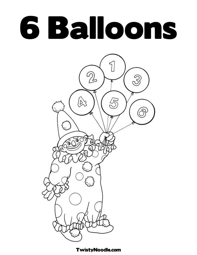 Coloring Pages Balloons