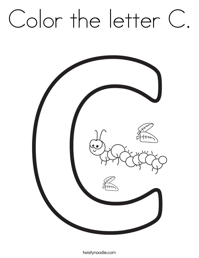 c coloring pages - photo #13