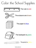 school supply coloring pages