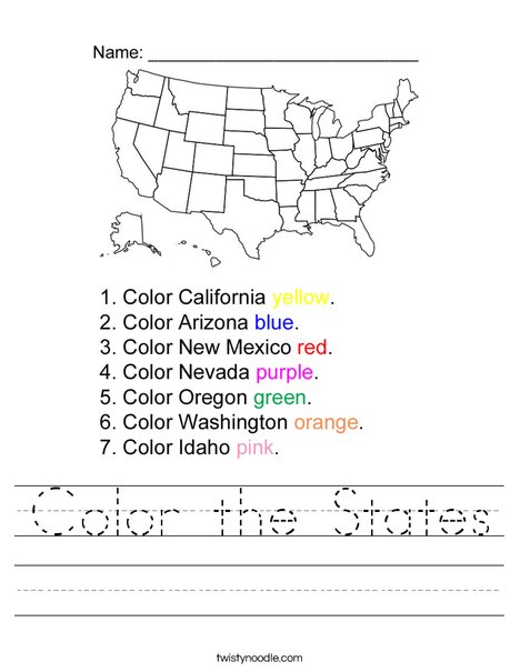 california map coloring pages for kids - photo #45