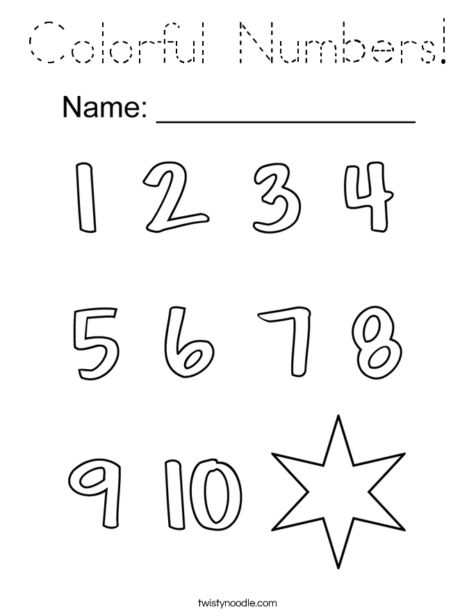 Block Number 4 Page Coloring Pages