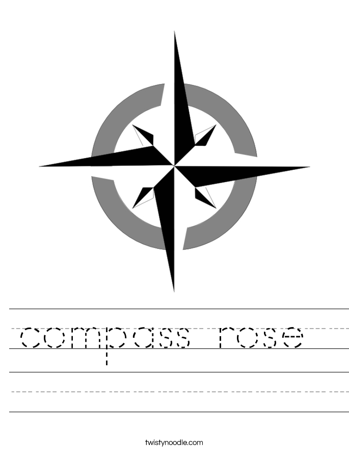 Printables Compass Rose Worksheets compass rose worksheet twisty noodle worksheet