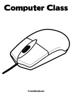 Computer Class Coloring Page