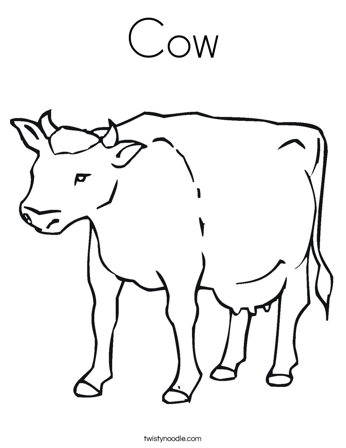 dairy cow coloring pages - photo #38
