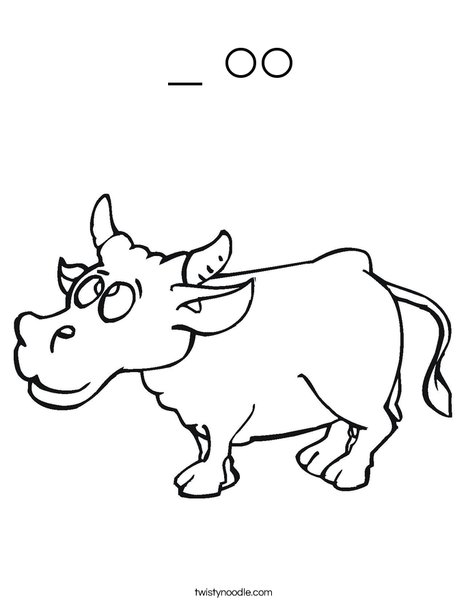 c is for cow coloring pages - photo #38