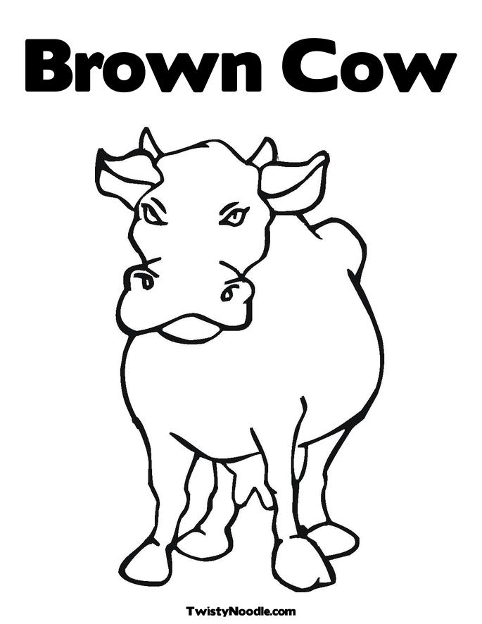 cow for coloring