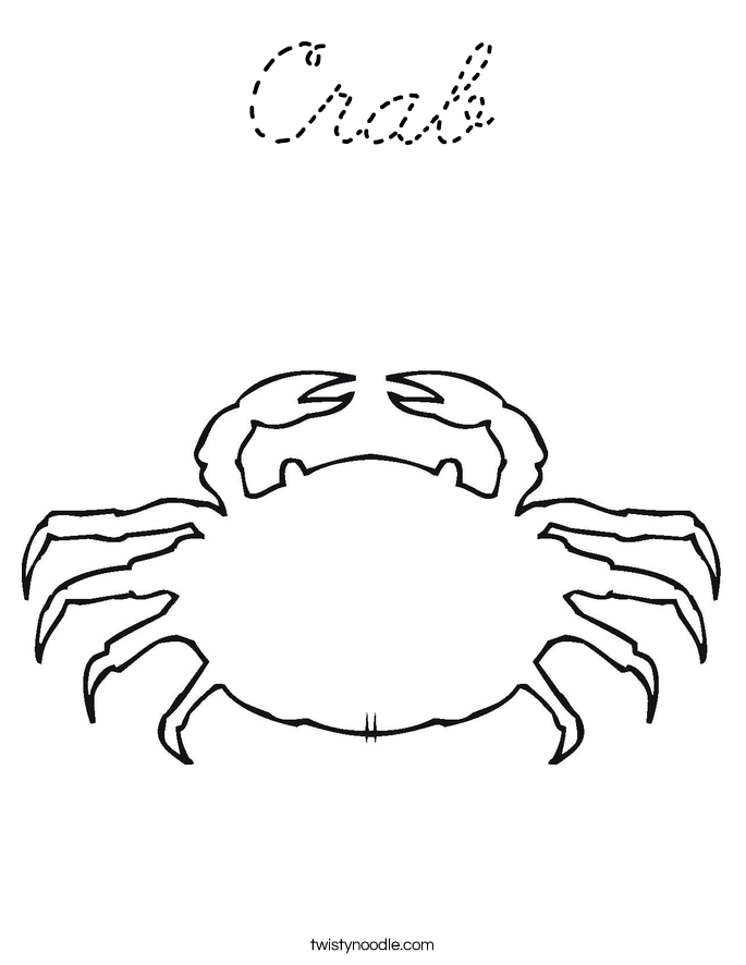 Mole Crab Coloring Page Mole Crab Coloring Page