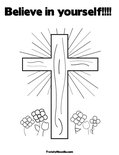Believe in yourself!!!! Coloring Page