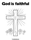 God is faithfulColoring Page
