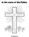 In the name of the FatherColoring Page