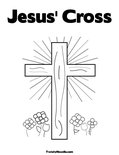 Jesus' CrossColoring Page