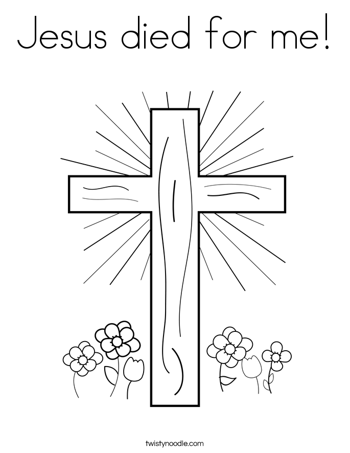 Jesus Died For Me Coloring Page Twisty Noodle jesus-died-for-me-coloring-page-twisty-noodle