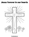 Jesus forever in our heartsColoring Page