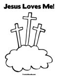 Jesus Loves Me! Coloring Page