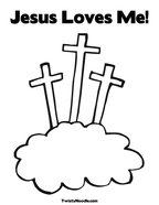 Jesus Loves Me Coloring Page