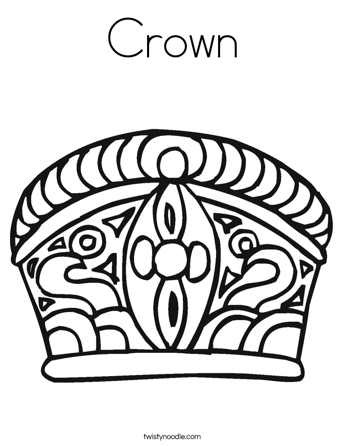 crown coloring page