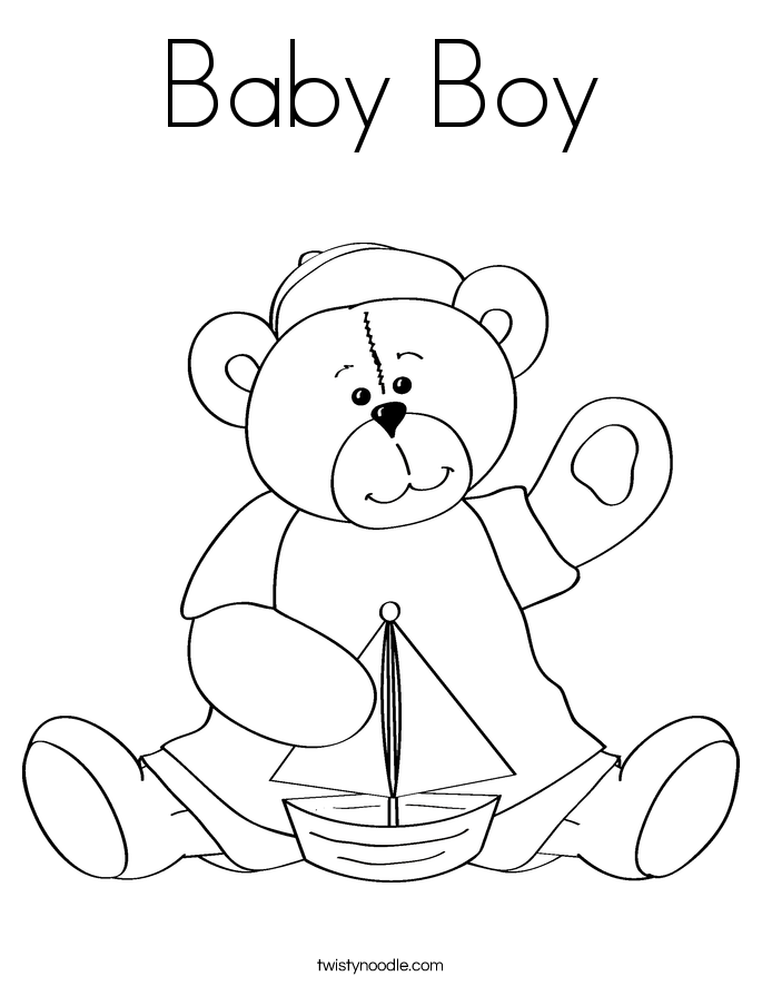 baby brown bear coloring pages - photo #2