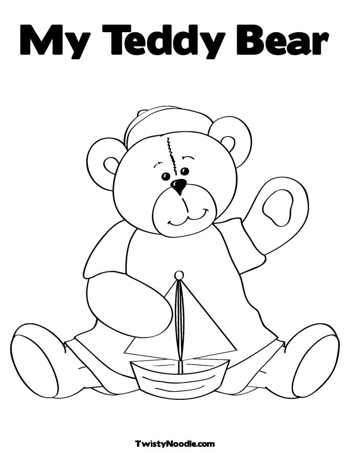 Teddy Coloring Page