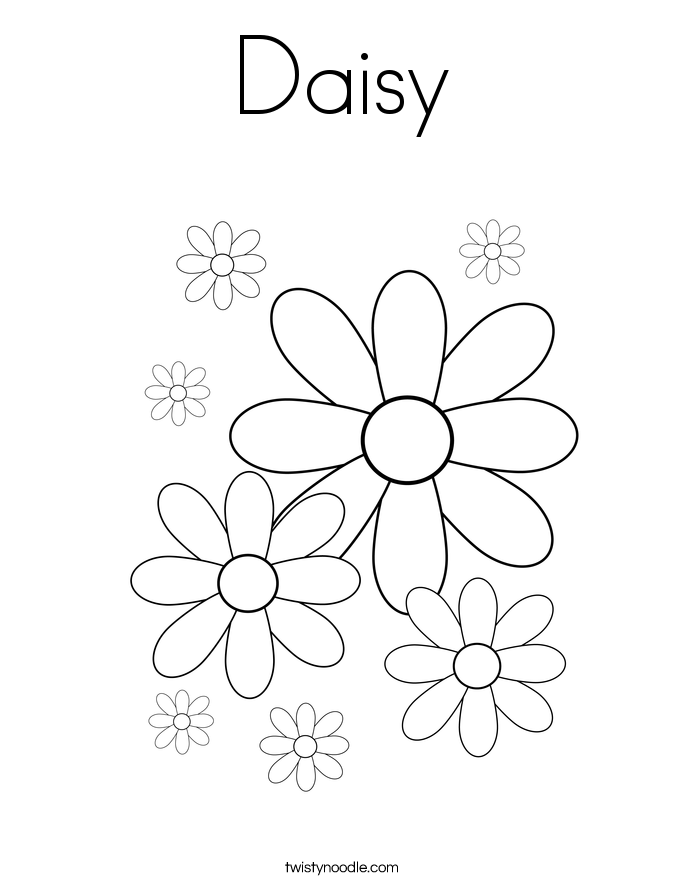 daisy flower coloring pages printable - photo #39